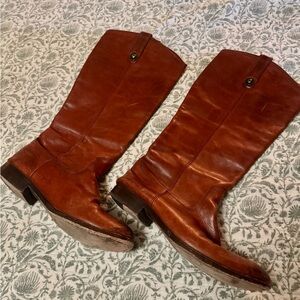 Frye Brown Heeled Boots
